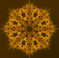 Orange african background