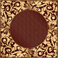Golden decorative design