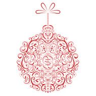 Red christmas bauble