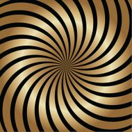 Gold and Black Swirl Spiral Background