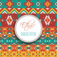 Ethnic Geometric Seamless Pattern N10