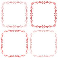 Vector decorative frames N4