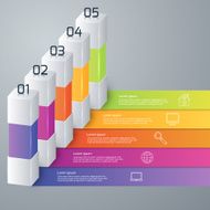 Vector illustration infographic five options N41