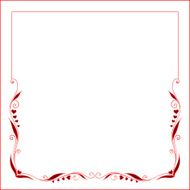 Greeting frame for valentine's day N2