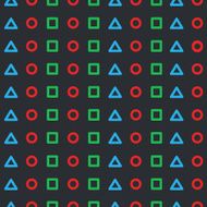 Background circle triangle square N2