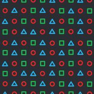 Background circle triangle square N3