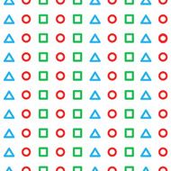 Background circle triangle square N5
