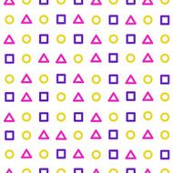 Background circle triangle square N7