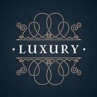 Calligraphic Luxury Emblem logo