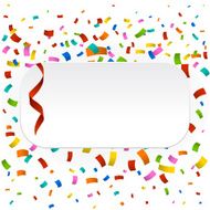 Colorful confetti background