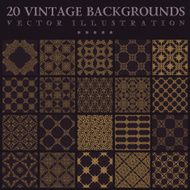 Vintage backgrounds Seamless pattern ornament
