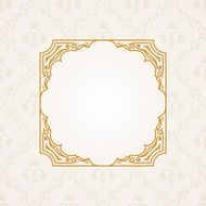 Calligraphic frame Vector vintage elegant text border N2