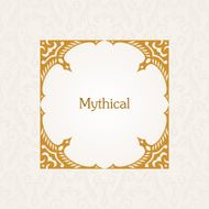 Calligraphic frame Vector vintage elegant text border N3
