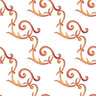 Watercolor abstract floral seamless pattern