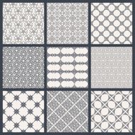 Vintage backgrounds in Arabic style Black and white