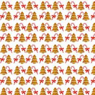 Seamless pattern - All over background Christmas cookie sugar cane