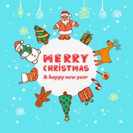 Vintage Christmas card N19