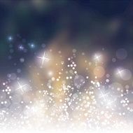 Sparkling Cover Design Template with Abstract Blurred Background