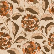 Vector Seamless floral pattern with chrysanthemums