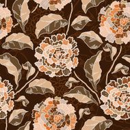 Vector Seamless floral pattern with chrysanthemums N6