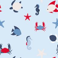 Seamless pattern in marine style N4