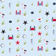 Seamless pattern in marine style N6