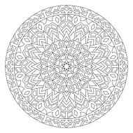Circular pattern in ethnic style