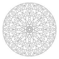 Mandala Circular pattern in ethnic style