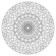 Circular pattern in ethnic style N2