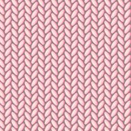 Vector knitted seamless pattern design Winter sweater texture in pink N2
