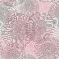 Concentric circles shapes vector seamless pattern pastel colors illustration N2