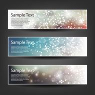 Set of Colorful Sparkling Bright Horizontal Headers and Banners N2