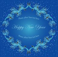 Blue deep card