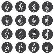 treble clef icons