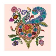 Decorative background with doodle ornament