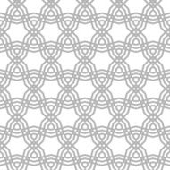 Seamless pattern with hexagon interlaced wavy grid