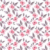 Blossom Watercolor floral background Seamless pattern 03 N2