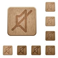 Mute wooden buttons N2