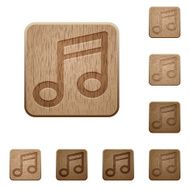 Music wooden buttons N2