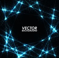 Abstract blue lights pattern technology background