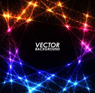 Abstract colorful lights pattern technology background
