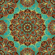 Vintage rich ethnic ornament