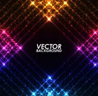 Abstract colorful squares lights vector background