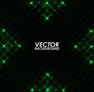 Abstract green squares lights vector background