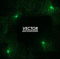 Abstract green lights pattern technology background