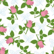 Seamless pattern with roses N44
