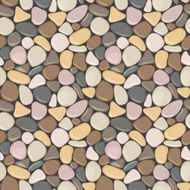 Vector seamless background with smooth pebble