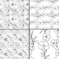 Seamless floral pattern set N26