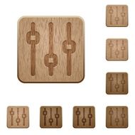 Vertical adjustment wooden buttons N2