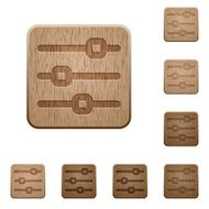 Horizontal adjustment wooden buttons N2